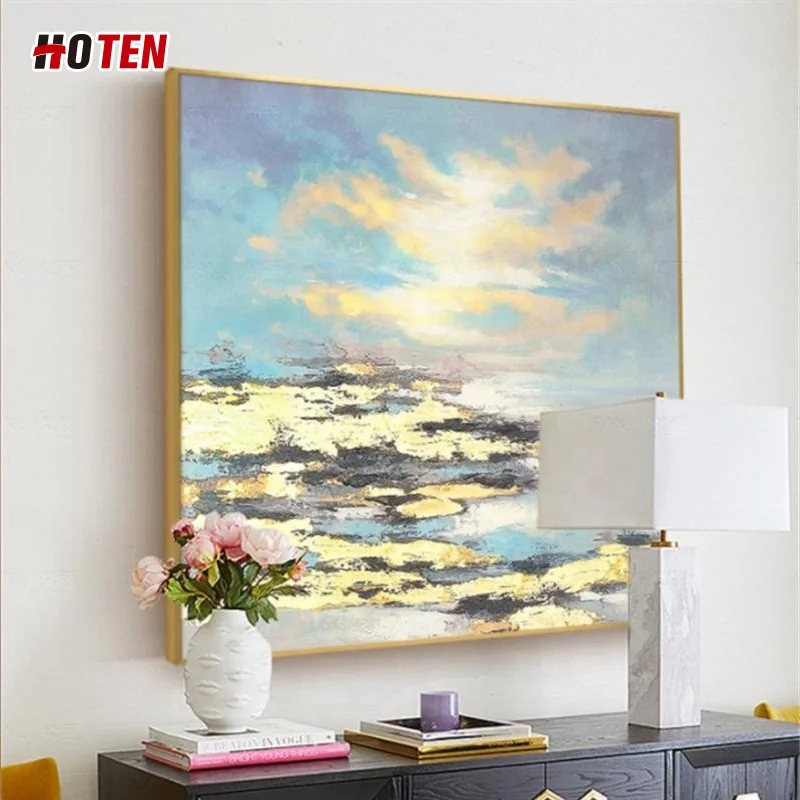  Известные художники товары для дома морской пейзаж картина маслом с лодкой