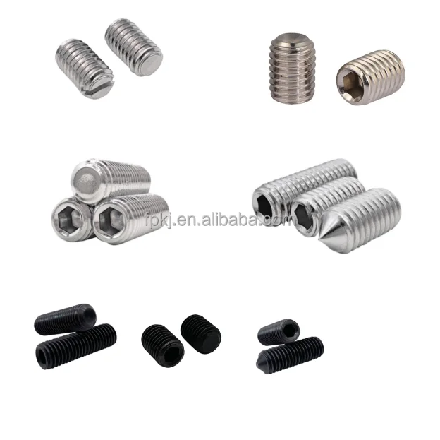 stainless steel nylon lock patch hexagon head spring ball plunger set screw with thread locking