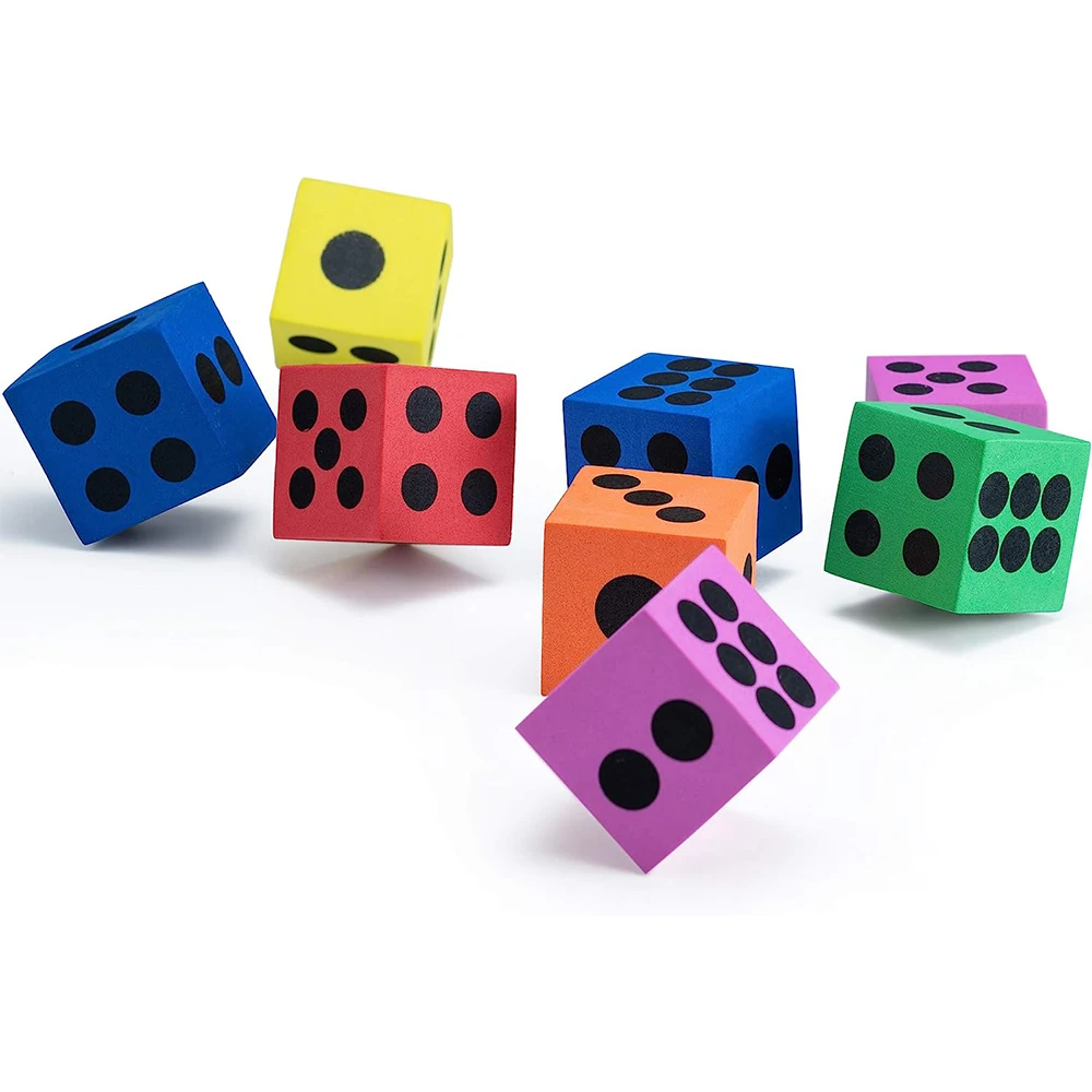 Customized Size Manufactory Colorful Exercise Fitness Soft Foam Cube Dice