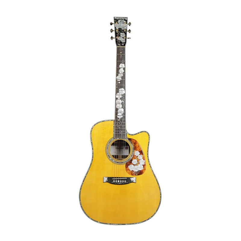 Gabriel Guitar 6 String China Made Master Grade Stika Spruce Indian Rosewood Solid Wood Acoustic Guitar