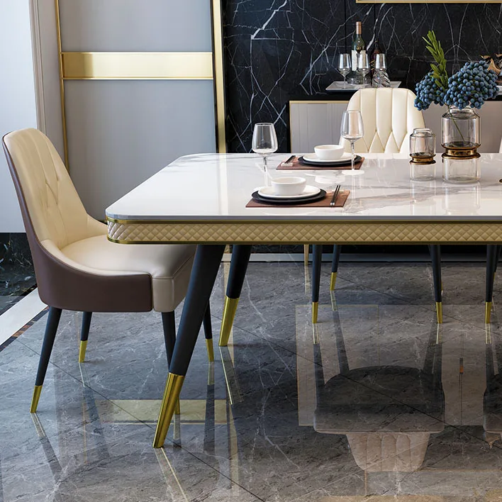 Marble Table Top Home Dining Room Furniture Dining Table Set