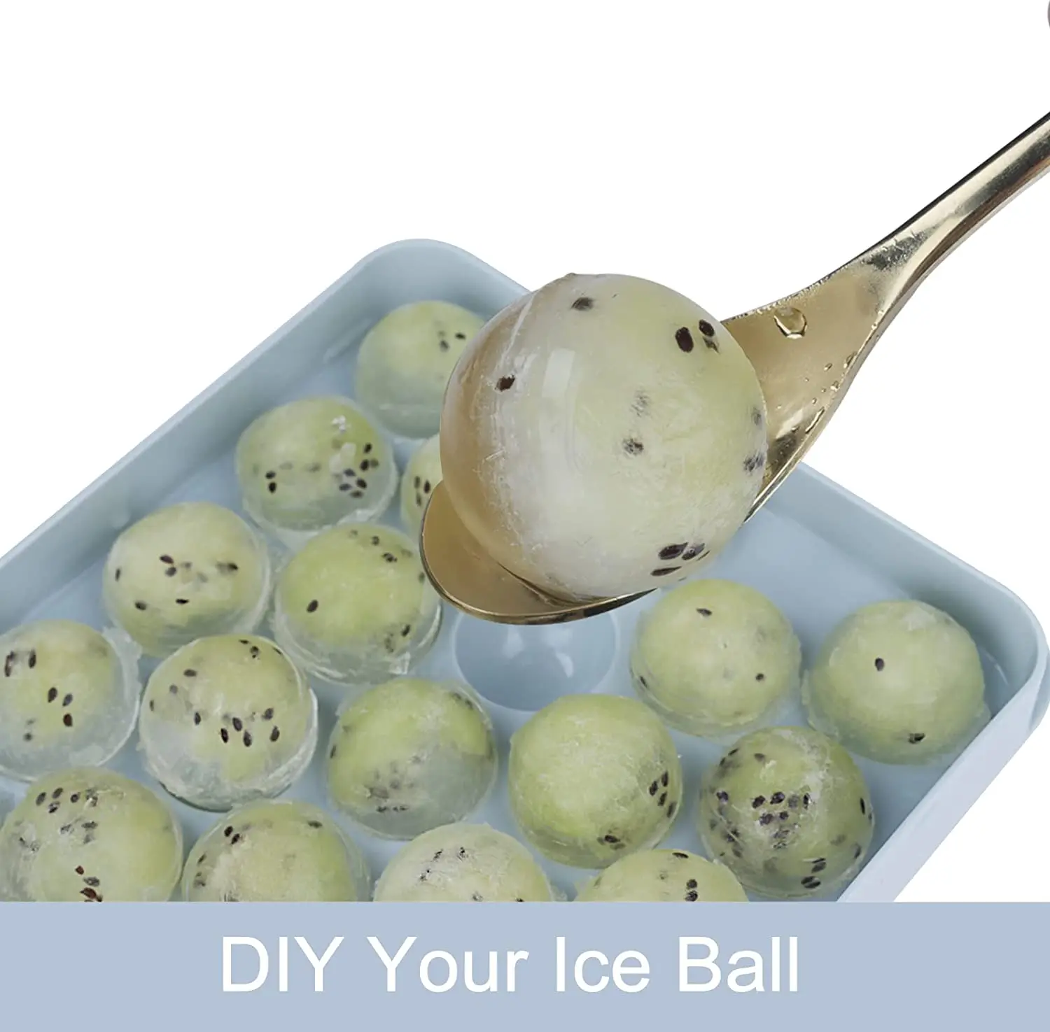 Hot Sale RoundIce Cube Tray With Lid And Storage Bin Silicone Ice Cube Tray Set Mini Round Ice Cube Tray