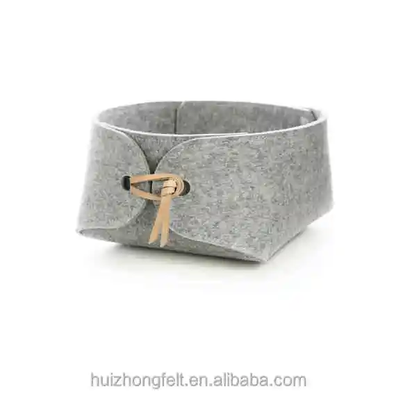 Wholesale Storage Box Desktop Organizer Office Storage Box Nordic Felt Storage Basket Felt Drawer Organizers