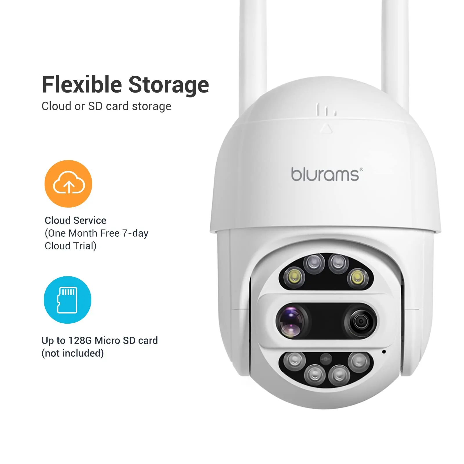 PTZ 3MP Wi-Fi IP66 Camara IP 360 Doble Lente Outdoor Security Surveillance Camera with Night Vision