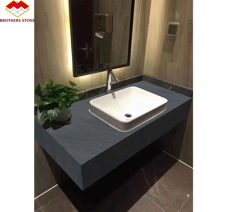 Yunfu Factory Best Price Grey-Marble-Stair Natural Carbine Grey Marble for Bathroom Vanity Stairs and Coffee Table Project