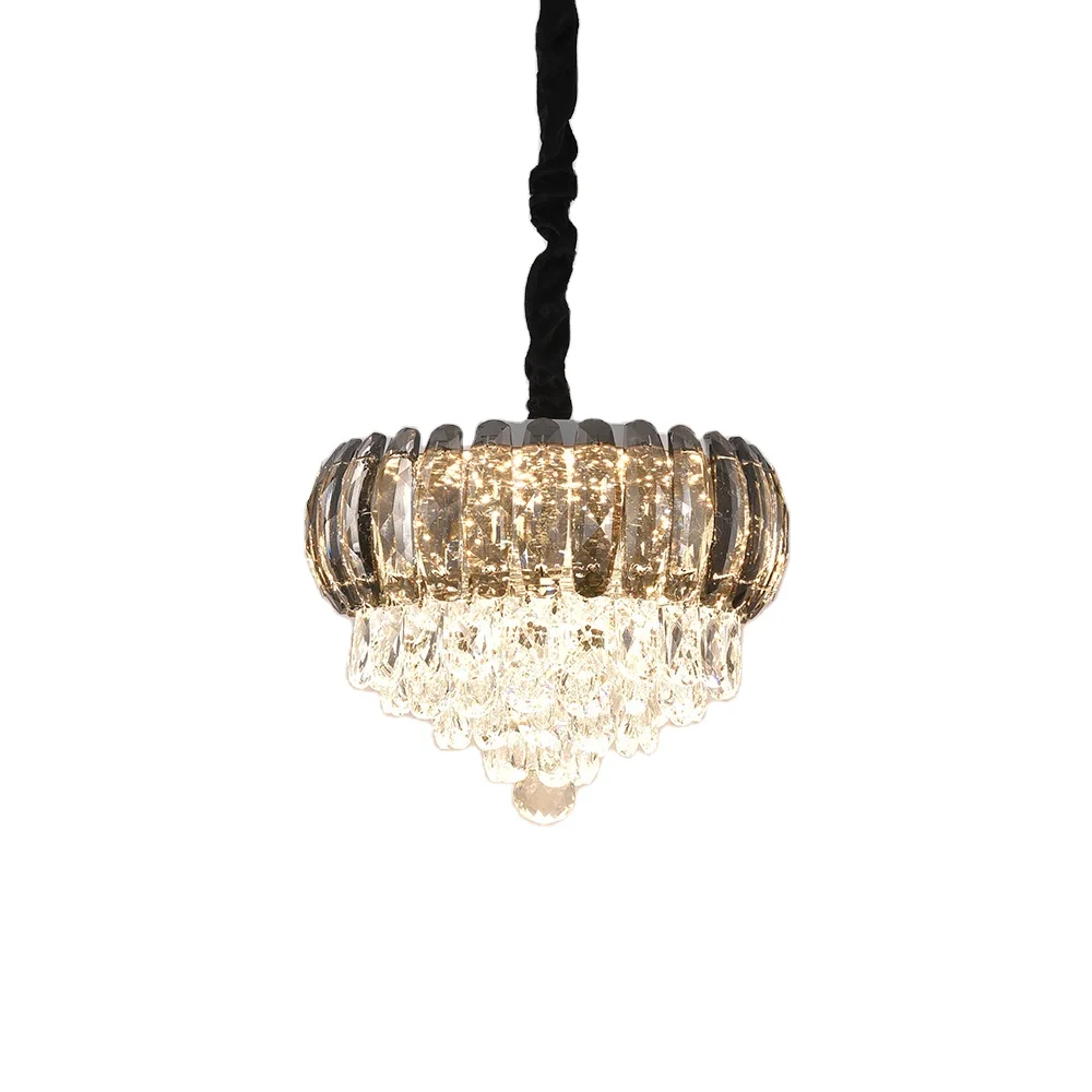modern  hanging crystal chandelier  luxury Chinese crystal decorative chandelier for bedroom living room