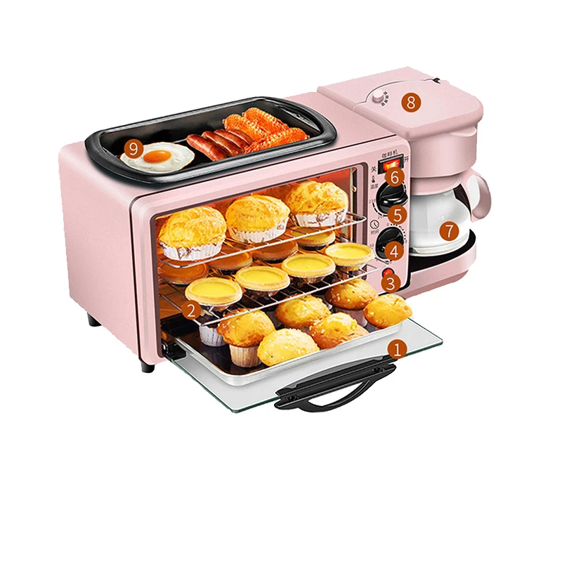  Electric 3 in 1 household breakfast machine maker with toast