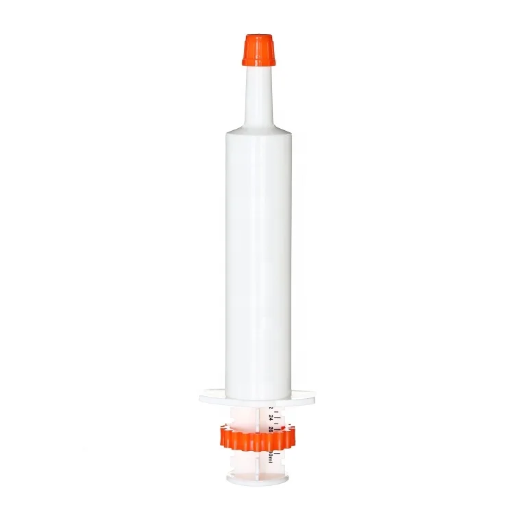 disposable empty plastic 30 ml doses control disposable injection syringe veterinary use paste gel animal dosing syringes