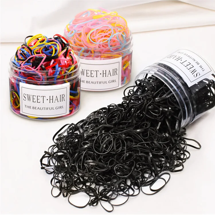 Factory direct canned color hair loop does not hurt the hair kids elastic for girls and baby and hair rubber band