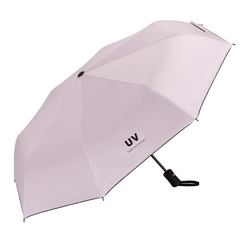 China Factory Cheap Price Custom Color And Logo Automatic Umbrella 3 Folding Umbrella