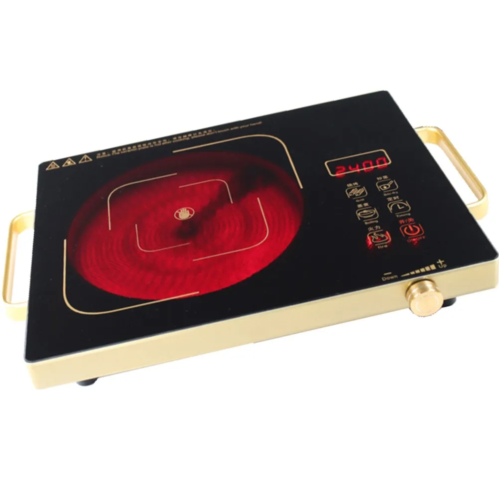 Электрическая Керамическая горелка с ручкой, регулировка температуры жарки, тачпад из нержавеющей стали, 3,50 кг