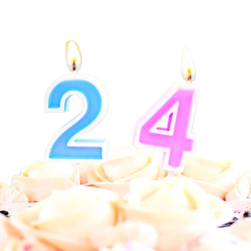 macaroon number candle