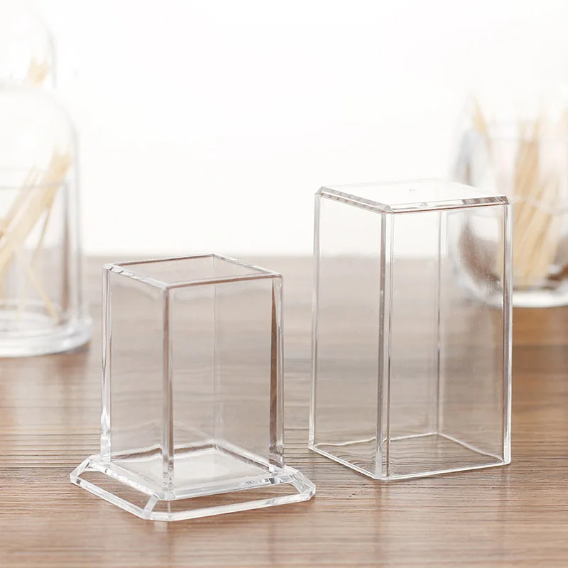 Factory direct acrylic Sanitary Toothpick Holder plastic Toothpick Case Close Toothpick Box