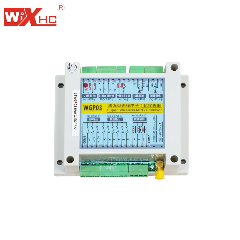 XHC hot selling 6 axis wireless handwheel CNC machine wireless pendant FANUC mpg with e-stop Manual Pulse Generator