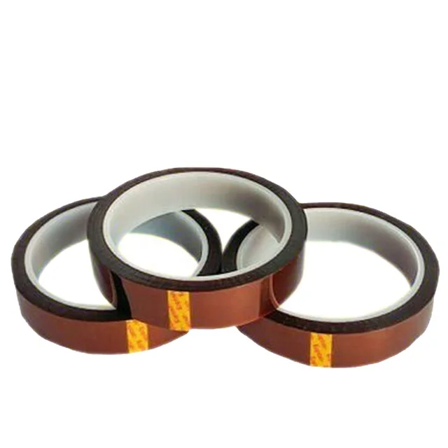 High Temperature Amber Color Heat Resistant Tape for Sublimation Glue Kaptons Polyimide Self Adhesive Tape