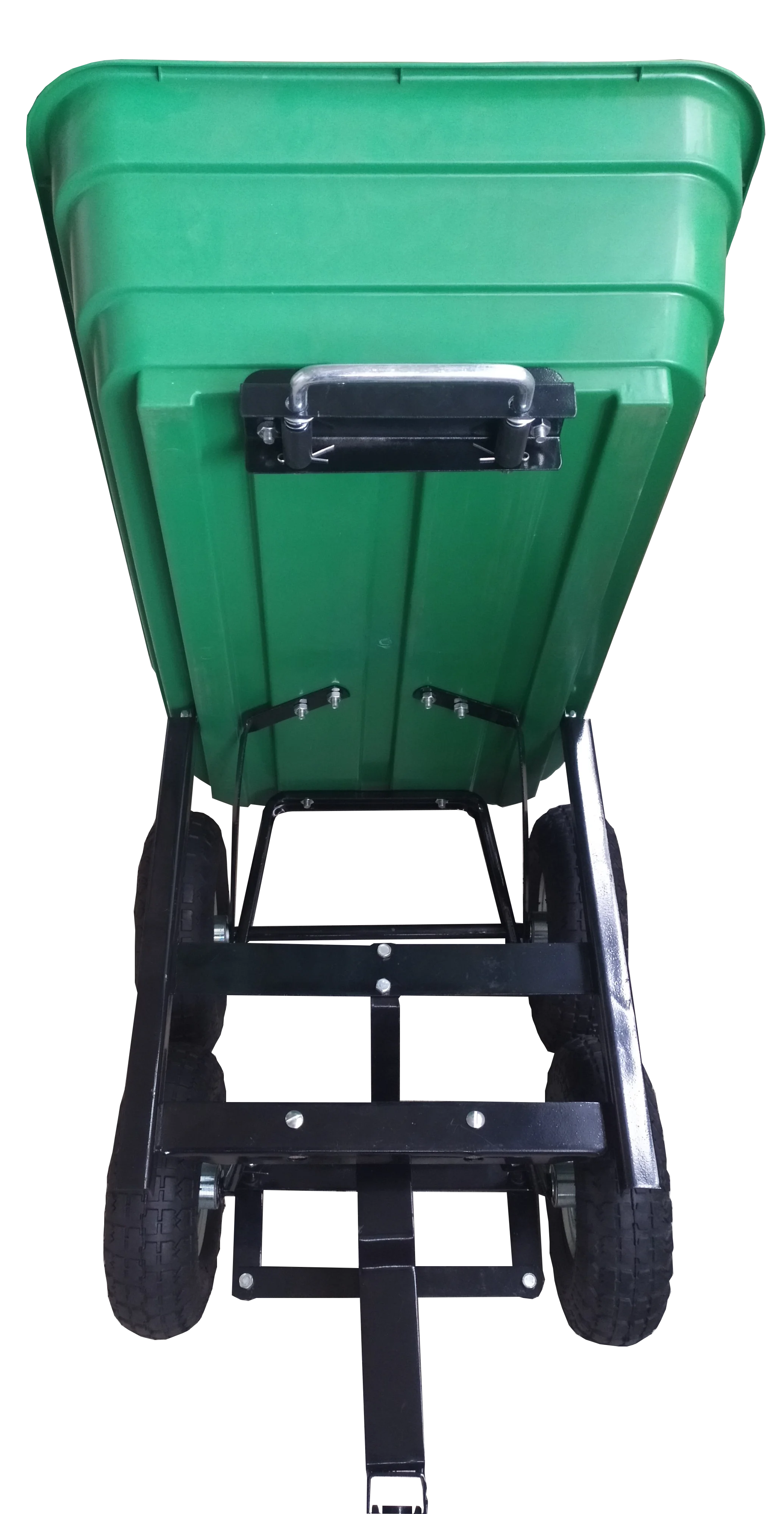 Foldable Four Wheel Plastic Garden Dump Trolley Wagon Cart