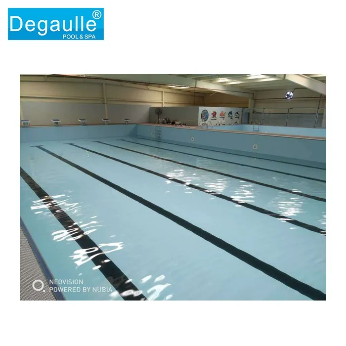 Steel Structure Fiberglass linner Swimming Pool Inground/Restangular Whole Swimming Pool for garden large padding swimming pool