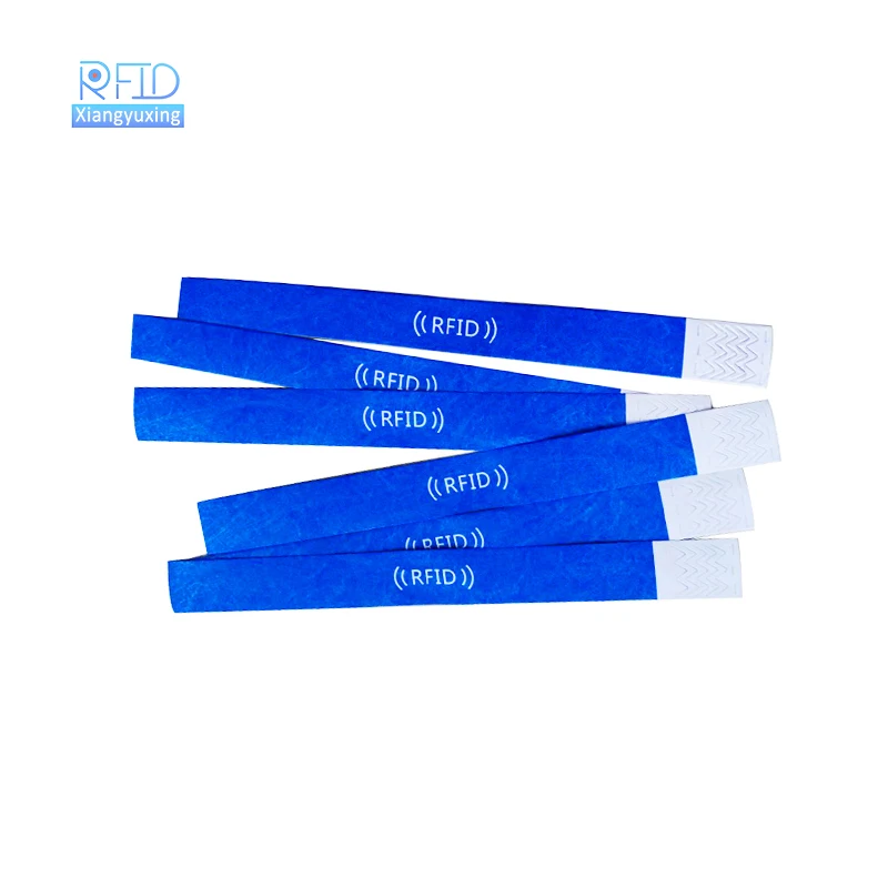 nfc wristbands wholesale 13.56mhz ISO14443A paper rfid wristband custom event