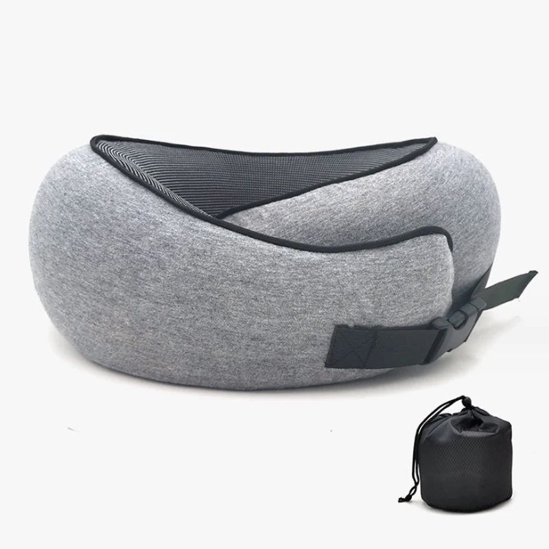 Travel neck Pillow, Best Memory Foam U shape Pillow Head Support Soft Pillow for Sleeping Rest, Airplane Car & Home Use