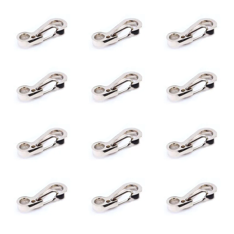 Mini Carabiner Clips Spring Hanging Buckle with Metal Wiregate Guard Hook Paracord Tactical Survival Gear