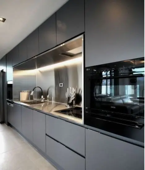 CBMmart Modern Lacquer kitchen furniture set Melamine modular kitchen cabinets made in china