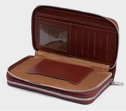 Vietnam Factory OEM Budget Friendly Hot Sale Trendy Genuine Cowhide Leather Clutch For Women