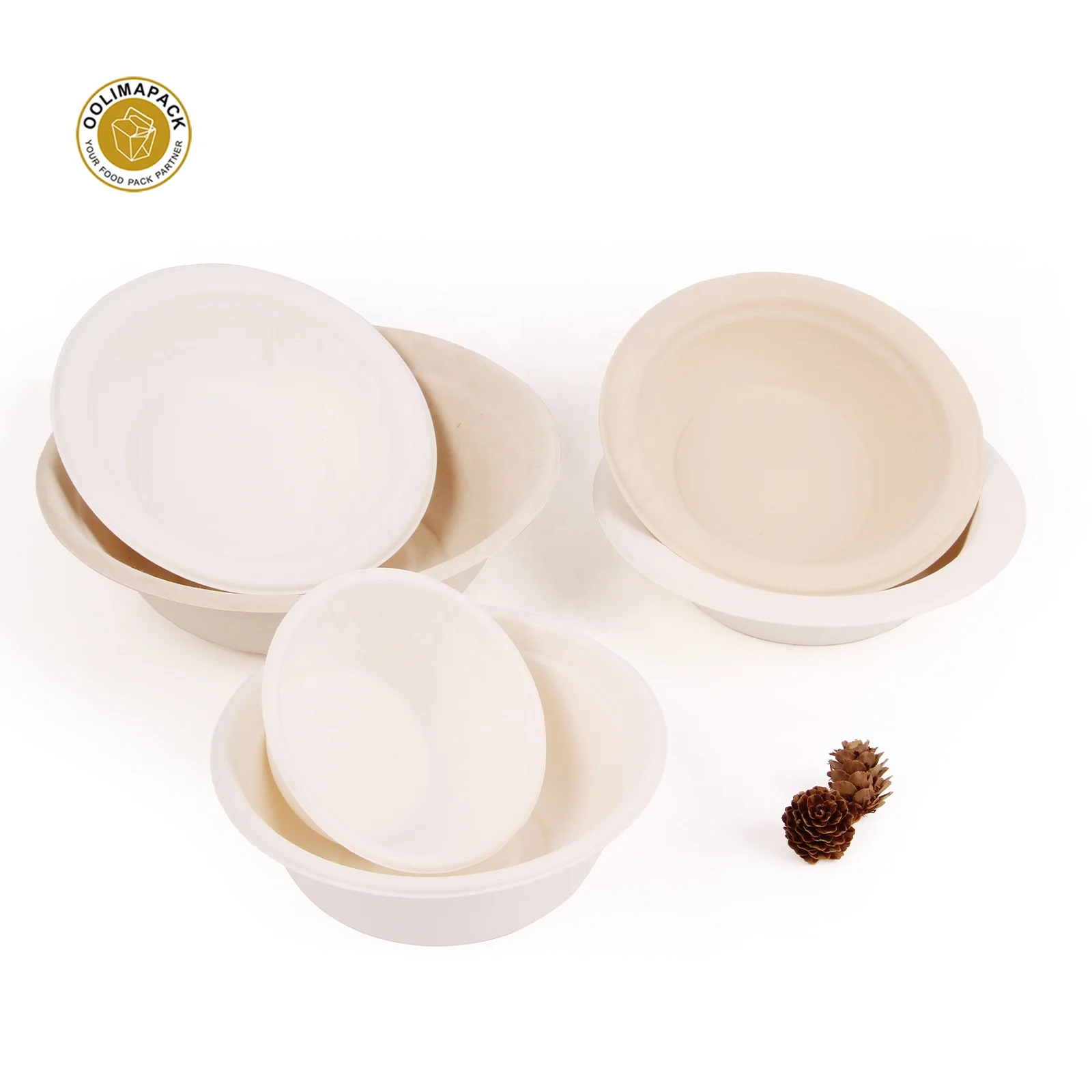 Hot Sales Biodegradable Sugarcane Coffee Cup lid Recycled Bagasse Paper Cup Wholesale