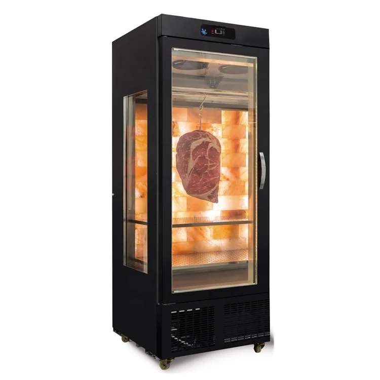 Commercial Stainless Steel Automatic Meat Sausage Dry Age Refrigerator Cabinets 2 Door Beef Aged Fridge