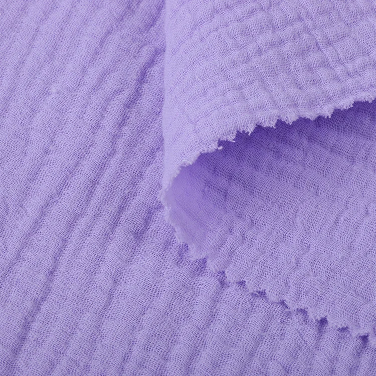 
Hot selling print double layer 100% cotton gauze muslin cotton for baby clothing 