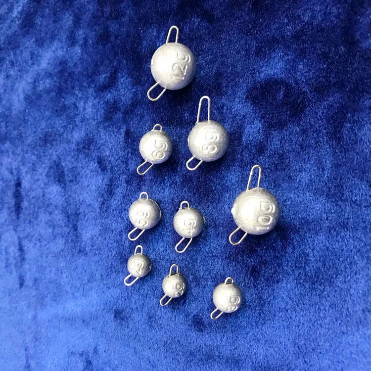 Wholesale 2-12G Fishing Cheburashka Sinker Jig Head Ball Drop Shot