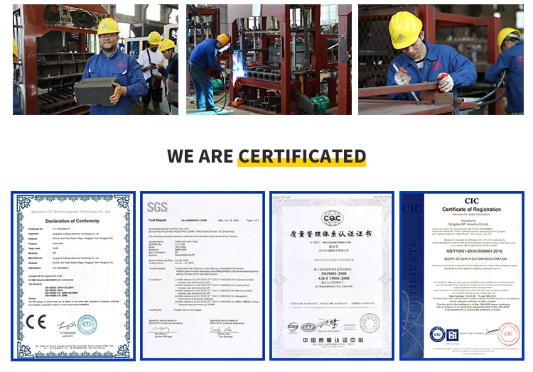 QT4-25 recycled plastic pavement industrial machine for making brick production line