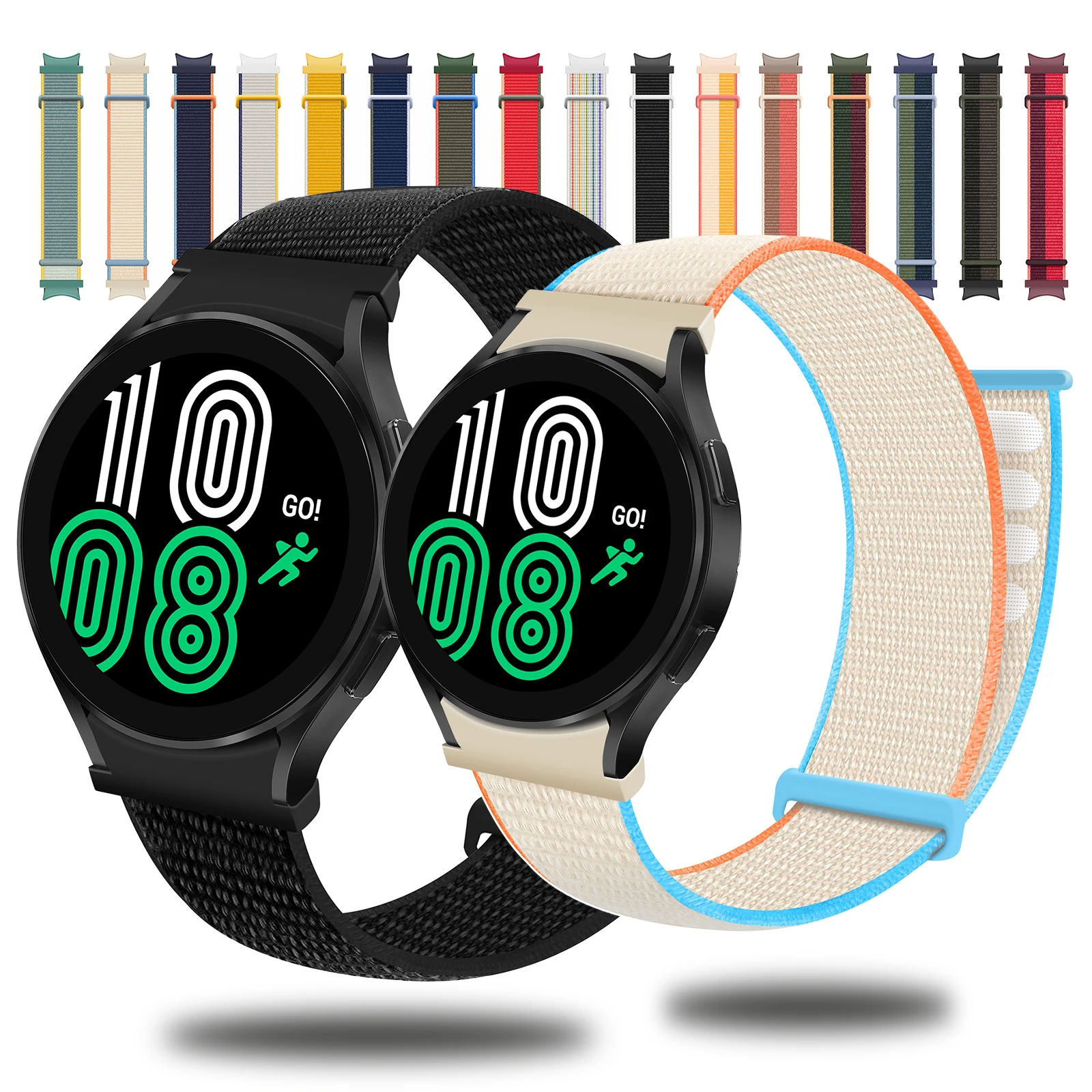 Magnetic Loop Strap Samsung Galaxy Watch 4 44/40mm Sport Nylon loop Bracelet For Samsung Galaxy Watch 4 Classic 42/46mm