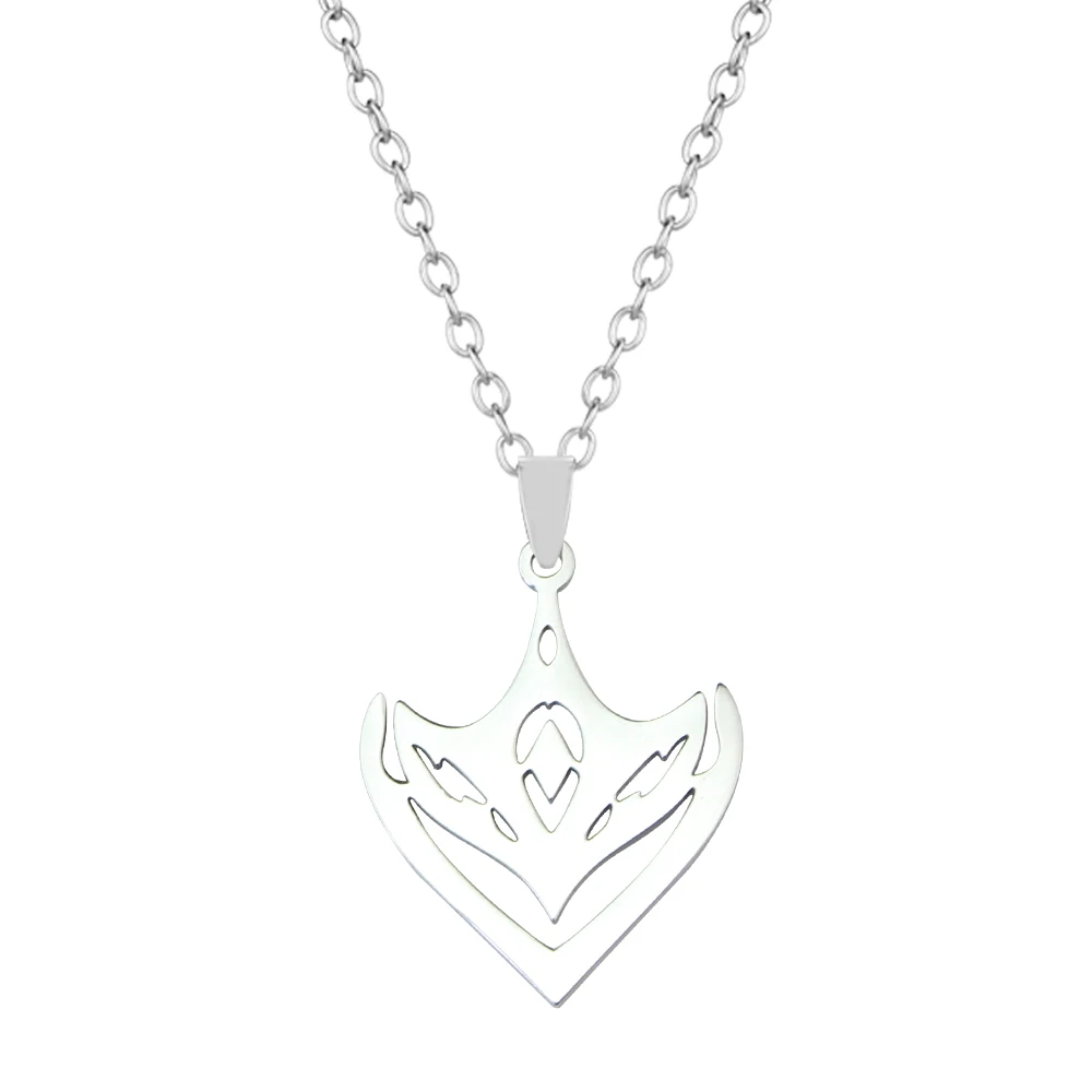 New Genshin Impact Necklace For Teen Punk Anime Cartoon Tartaglia Stainless Steel Necklace Jewelry Accessories For Men Gift
