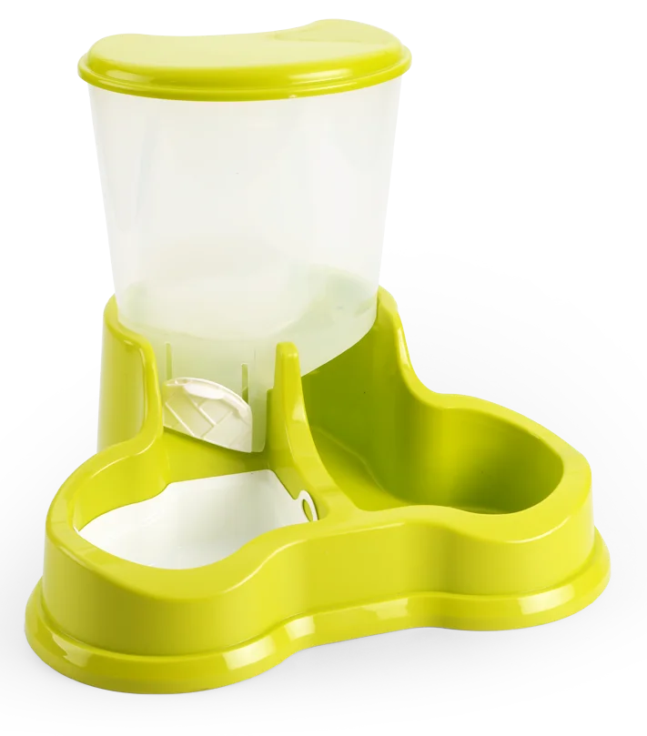 682 Made In Taiwan Manufacturer Water And Food Container 2 In 1 Pet Feeder Dog Cat Food Bowl