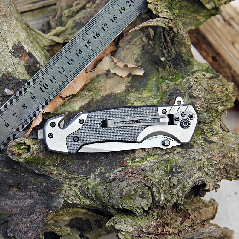 G10/ABS ручка черная Походный инструмент многофункциональный для выживания на открытом воздухе тактический складной карманный нож кемпинга