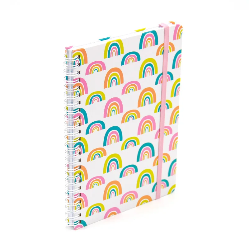 New Style hardcover study office supplies beautiful cute spiral notebook journal