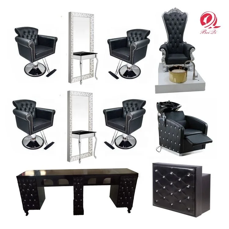 Modern beauty salon furniture sets hair styling hairdressing chairs barber