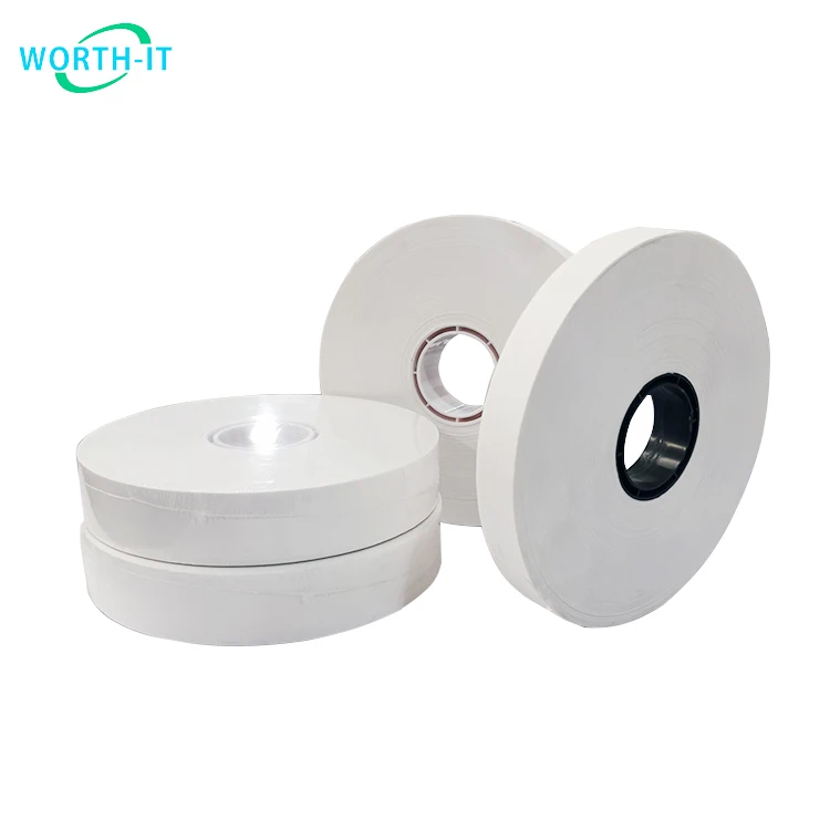 paper tape high temperature hot melt glue paper banding machine bank strapping tape to package white kraft paper tape wholesale