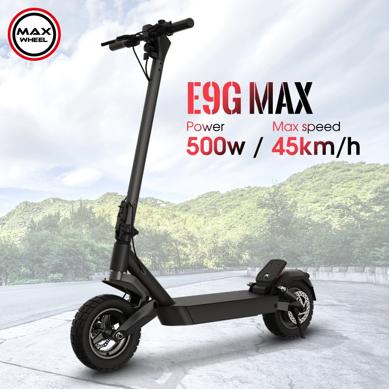 500w motor max 60km long range electricity off-road scooter E9GS  foldable adult electric scooter
