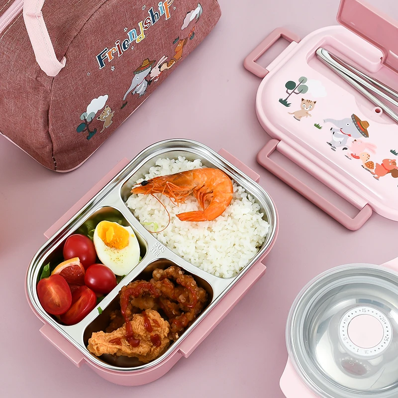 All-In-One BPA-Free Microwavable Heatable Meal Container for Adults Children Durable On-the-Go Storage for School Boxes Included