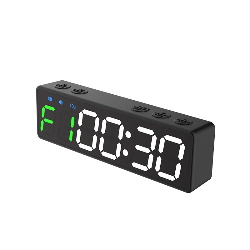 YIZHI Indoor Sports 6 Digits Mini LED Digital Countdown Timer Clock Multiple Training Mode Gym Fitness Interval Workouts Timer