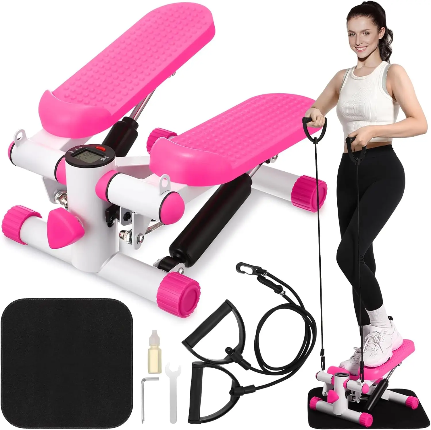 Wholesale sports equipment 300 lb weight fitness stepper resistance band display