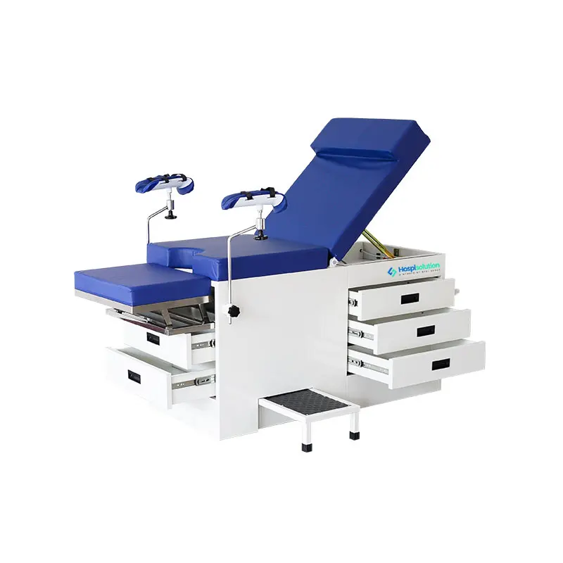 Medical Gynecology Female Examination Table Hospital Gynecological Exam Surgical Table With Drawers