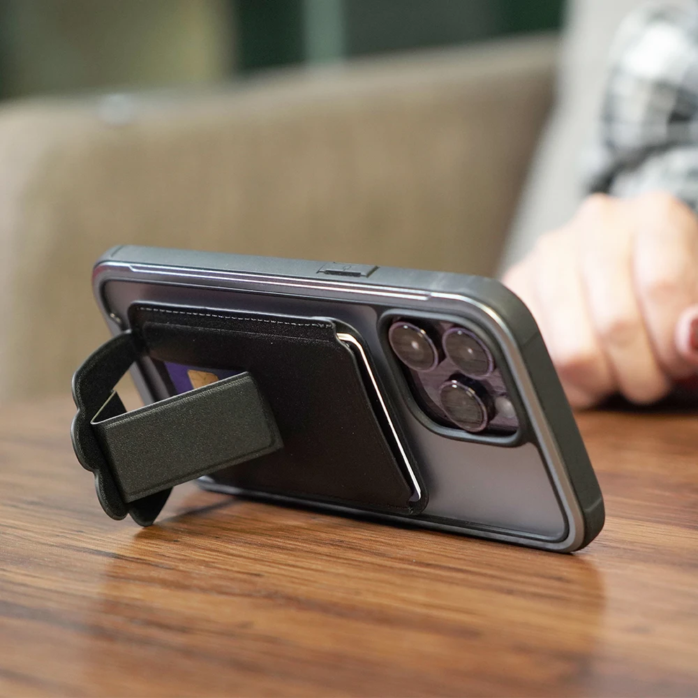 Detachable Leather PU Wallet Card Magnetic Phone Holder with Stand for iPhone 12 13 14 15 Pro Max