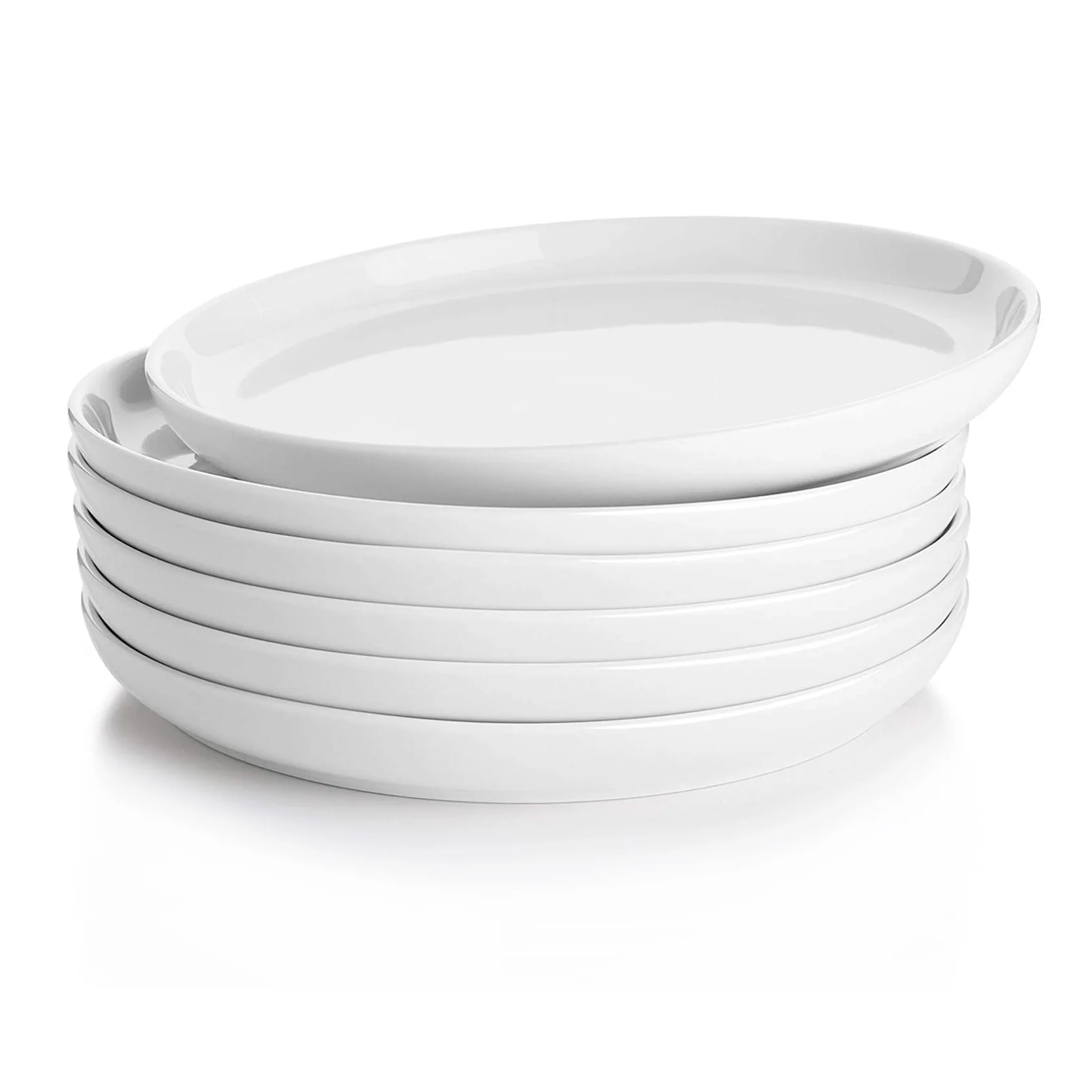7.4 inch Porcelain white Round Dessert Salad Plates