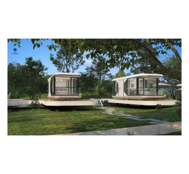 Thermal Performance Suit Ultra Low Energy Water Heating And Electric System Capsule House Space Capsule App Control Hotel