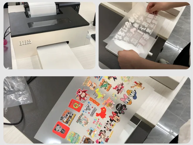 A4 A3 DTF Transfer Film for Sublimation & DTF Printer and 75g DTF Transfer Powder, for DIY Direct Print on T-Shirts Textile