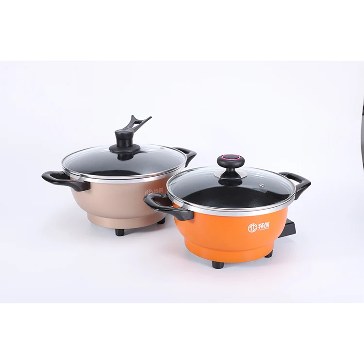 
Multi-function Household Electric Pan Wok Cooking Rice One Pot Electric Skillet Heat Controller 