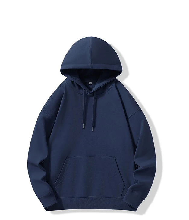 Unisex Solid Basic Oversized Hoodies Loose Sweatshirt Long Sleeve Kangaroo Pocket Drop Shoulder Pullovers Top Sweaters