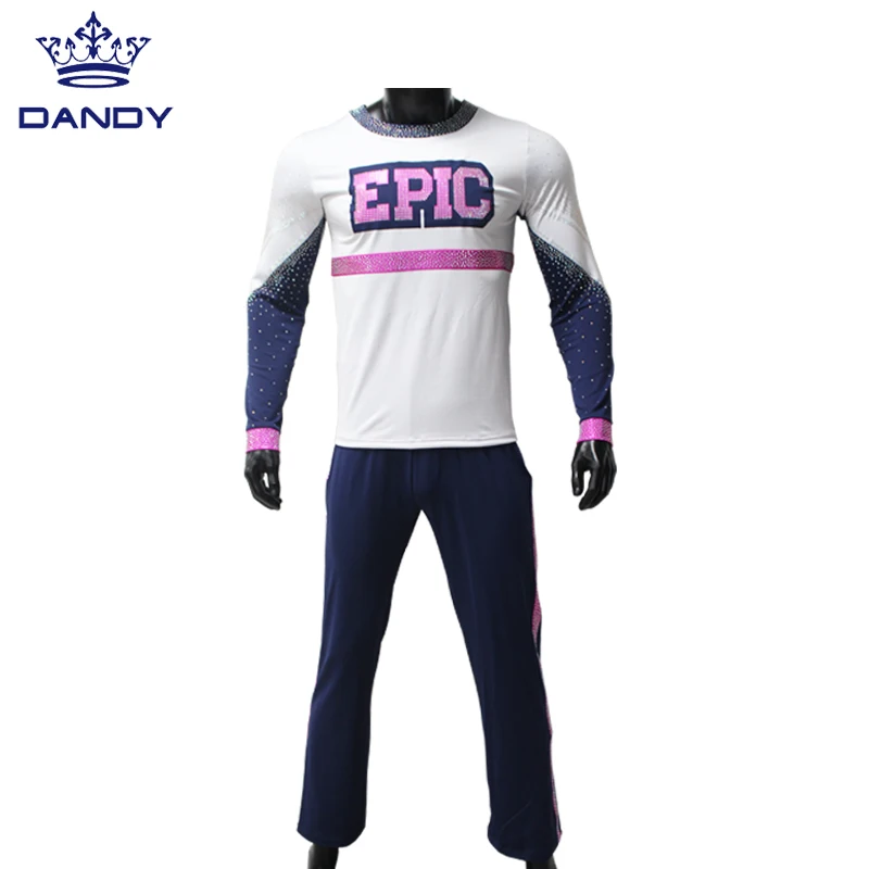 Top Sales cheerleading uniform custom high quality Sublimation Print Cheer uniforms for men